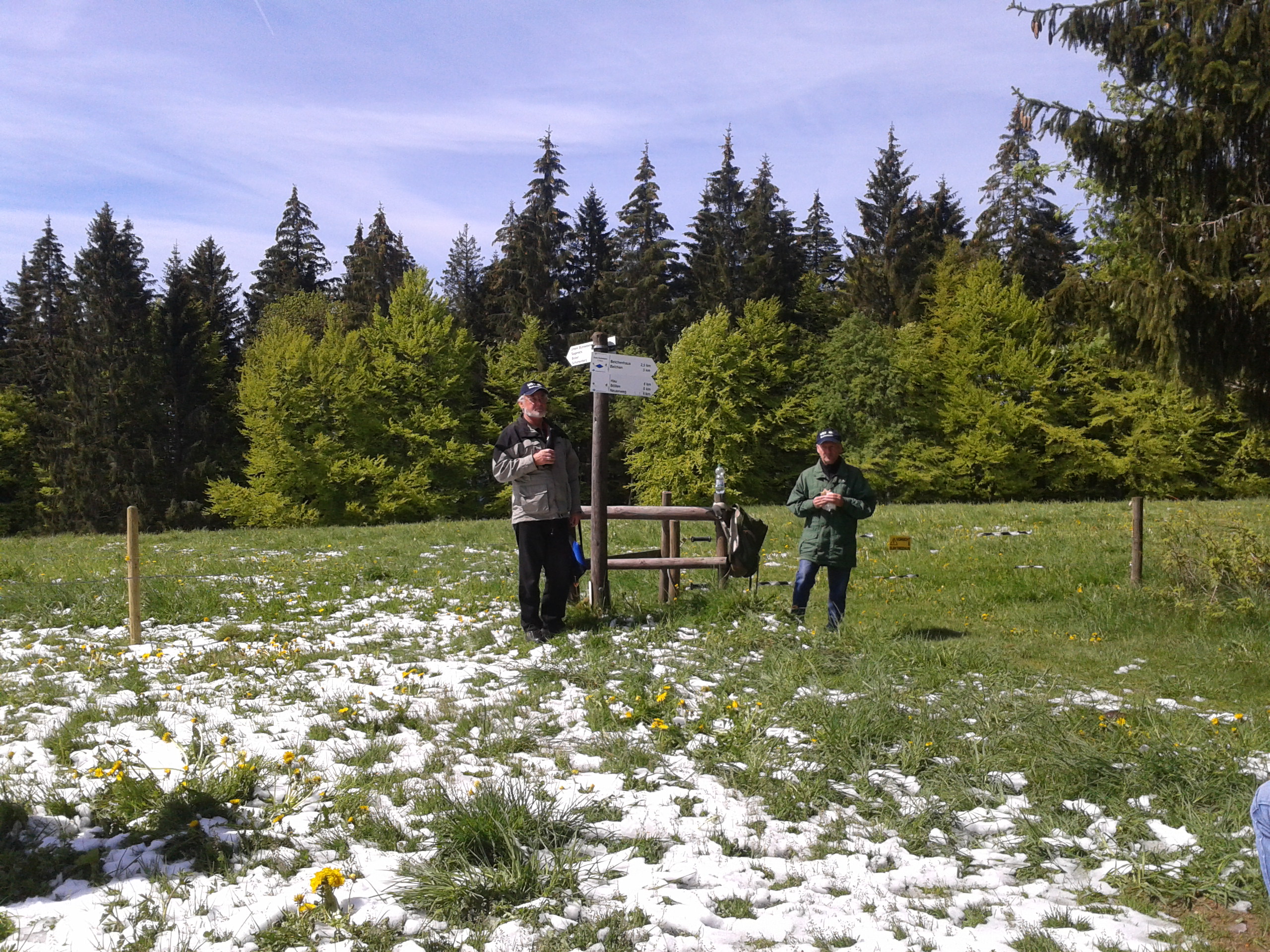 Start zur gemeinsamen Wanderung – Vatertagswanderung 2012