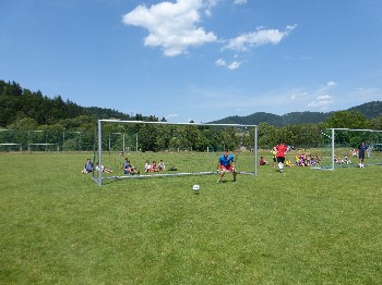 Die Mannschaft des Männerchors – Elfmeterkick 2015