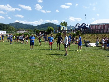 Die Mannschaft des Männerchors – Elfmeterkick 2015