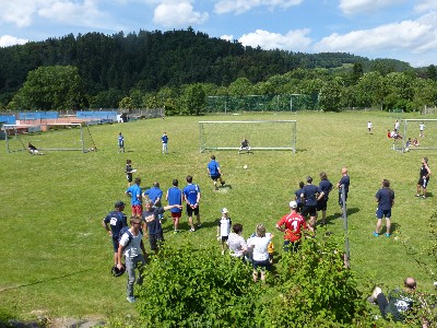Die Mannschaft des Männerchors – Elfmeterkick 2016