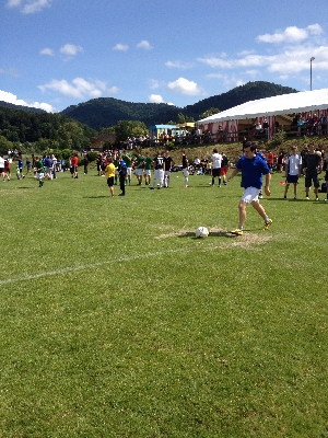 Die Mannschaft des Männerchors – Elfmeterkick 2012