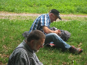 Gesellige Runde zum Abschluss – Vatertagswanderung 2009