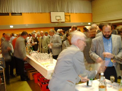 Geselliges Beisammensein nach dem Herbstkonzert 2003