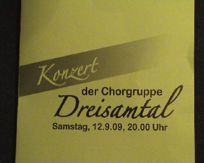 Chorgruppenkonzert 2009