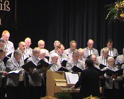 Großer Gemeinschaftschor beim Chorgruppenkonzert 2009