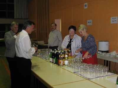 Vorbereitungen und Bewirtung beim Herbstkonzert 2010