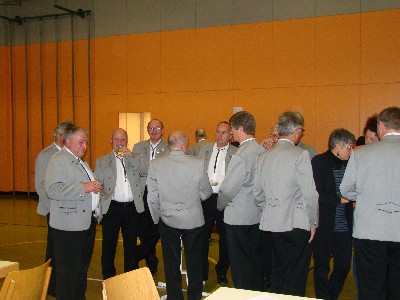 Der Männerchor beim Herbstkonzert 2011