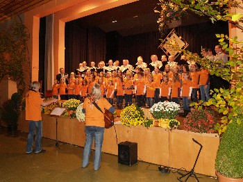 Der Männerchor beim Herbstkonzert 2012