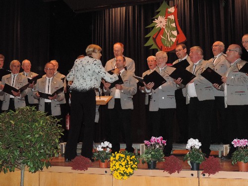 Der Männerchor beim Herbstkonzert 2017