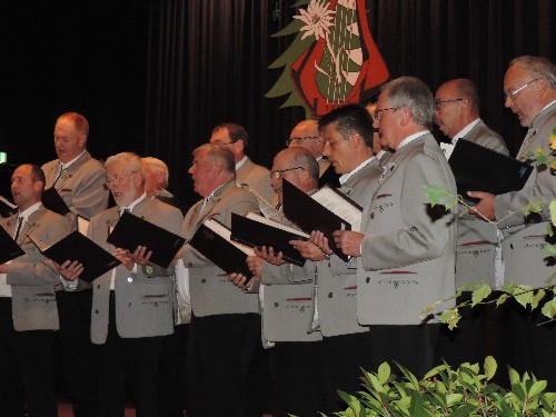 Der Männerchor beim Herbstkonzert 2017