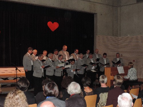 Der Männerchor beim Konzert in Hausen 2017
