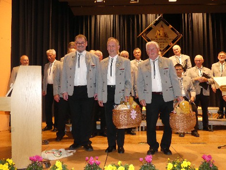 Der Männerchor beim Herbstkonzert 2018
