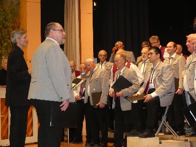 Klavierbegleitung beim Herbstkonzert 2021