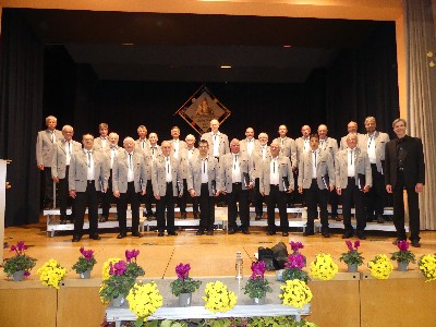 Der Männerchor beim Herbstkonzert 2021