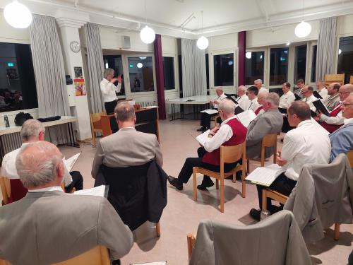 Probe und Einstimmung auf das Frühlingskonzert 2024